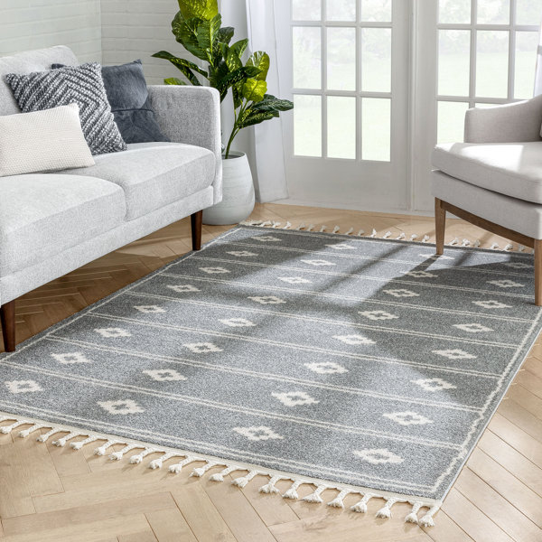 Well Woven Serenity Power Loom Grey Rug Wayfair.co.uk